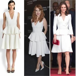 Vintage ALEXANDER MCQUEEN Peplum Dress Size 42